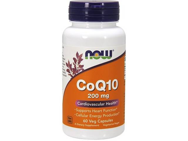 Коэнзим NOW Foods CoQ10 200 mg 60 Veg Caps