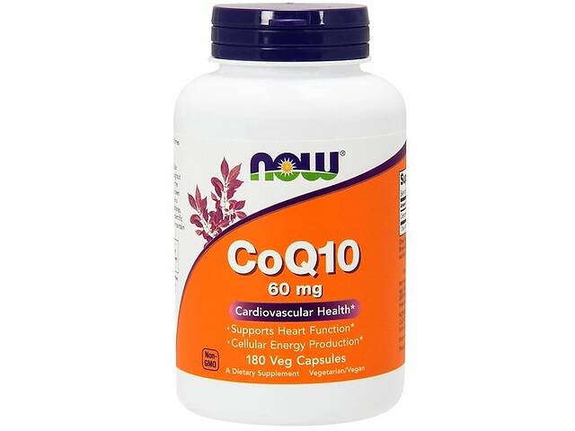 Коэнзим NOW Foods CoQ10 60 mg 180 Veg Caps