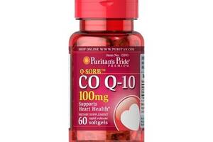 Коэнзим Puritan's Pride Q-Sorb Co Q-10 100 mg 60 Softgels