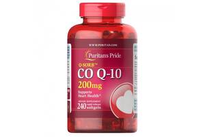 Коэнзим Puritan's Pride Q-Sorb Co Q-10 200 mg 240 Softgels