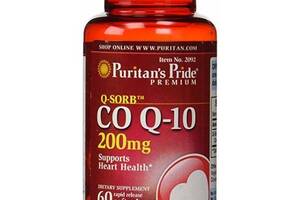 Коэнзим Puritan's Pride Q-Sorb Co Q-10 200 mg 60 Softgels