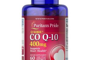 Коэнзим Puritan's Pride Q-Sorb Co Q-10 400 mg 60 Caps