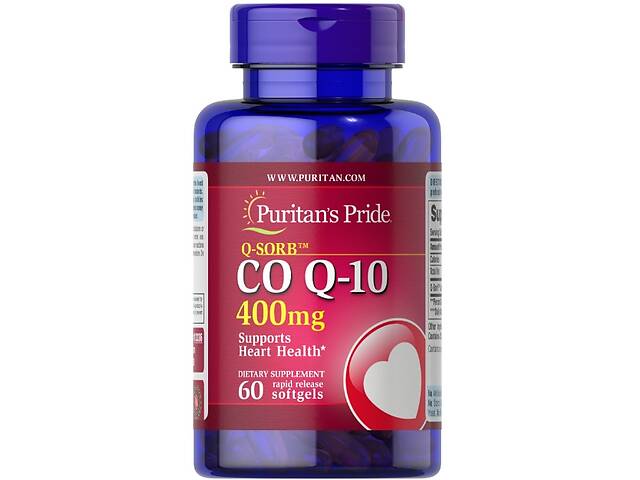 Коэнзим Puritan's Pride Q-Sorb Co Q-10 400 mg 60 Caps