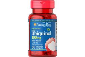 Коэнзим Puritan's Pride Ubiquinol 100 mg 60 Softgels