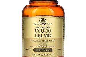 Коэнзим Q-10 Megasorb CoQ-10 Solgar 100 мг 90 гелевых капсул