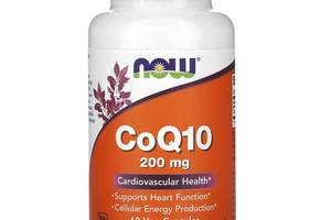 Коэнзим Q10 CoQ10 Now Foods 200 мг 60 вегетарианских капсул