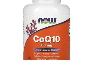Коэнзим Q10 CoQ10 Now Foods 60 мг 180 вегетарианских капсул
