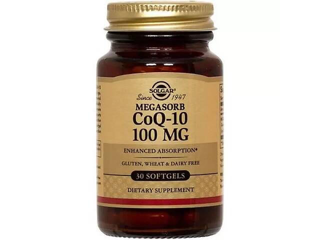 Коэнзим Solgar Megasorb CoQ-10 100 mg 30 Softgels