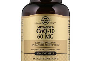 Коэнзим Solgar Megasorb CoQ-10 60 mg 120 Softgels