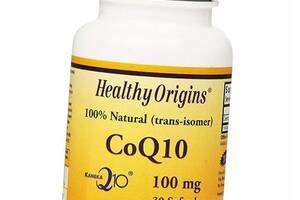 Коензим в капсулах CoQ10 100 Healthy Origins 30гелкапс (70354020)