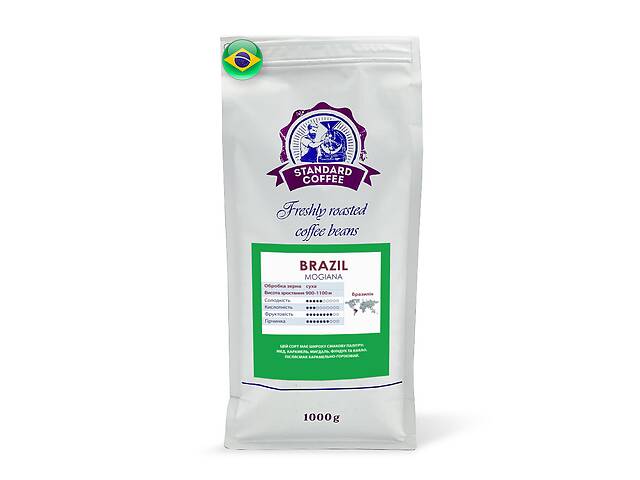 Кофе молотый Standard Coffee Бразилия Моджана 100% арабика 1 кг