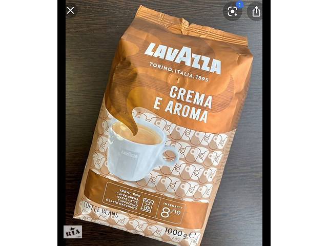 Кофе в зернах lavazza crema e aroma 1 кг / Кава в зернах