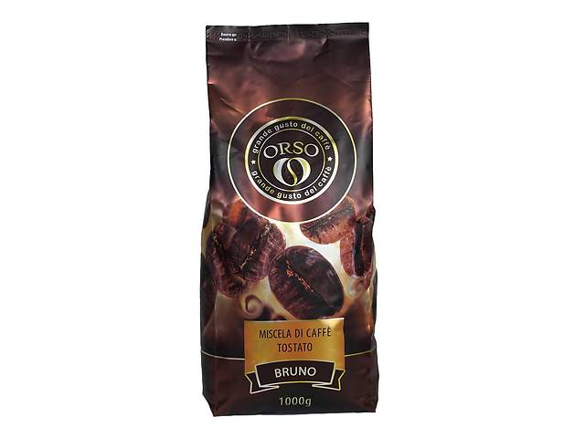 Кофе в зернах Orso Bruno 70% арабика 30% робуста 10 шт х 1 кг