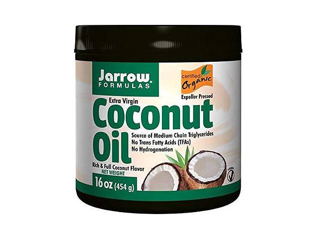 Кокосовое масло Jarrow Formulas Organic Extra Virgin Coconut Oil 16 oz 454 g