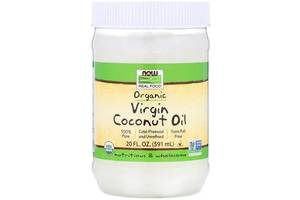 Кокосовое масло NOW Foods Organic Virgin Coconut Cooking Oil 591 ml 40 servings