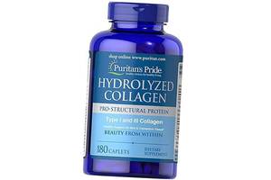 Коллаген 1 и 3 типа Hydrolyzed Collagen Puritan's Pride 180каплет (68367005)