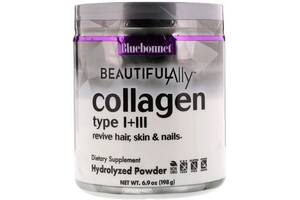 Коллаген Bluebonnet Nutrition Beautiful Ally Collagen Type I + III, 6.9 Oz 198 g /30 servings/ BLB1508