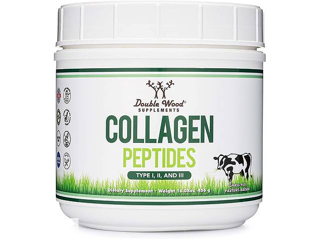 Коллаген Double Wood Supplements Collagen Peptides Type I/II and III 456 g