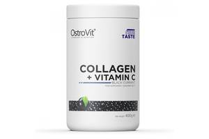 Коллаген OstroVit Collagen + Vitamin C 400 g Black currant