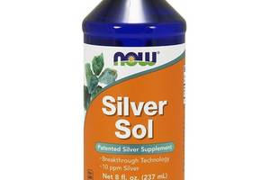 Коллоидное серебро NOW Foods SILVER SOL 10 PPM LIQUID 8 FL OZ 237 ml