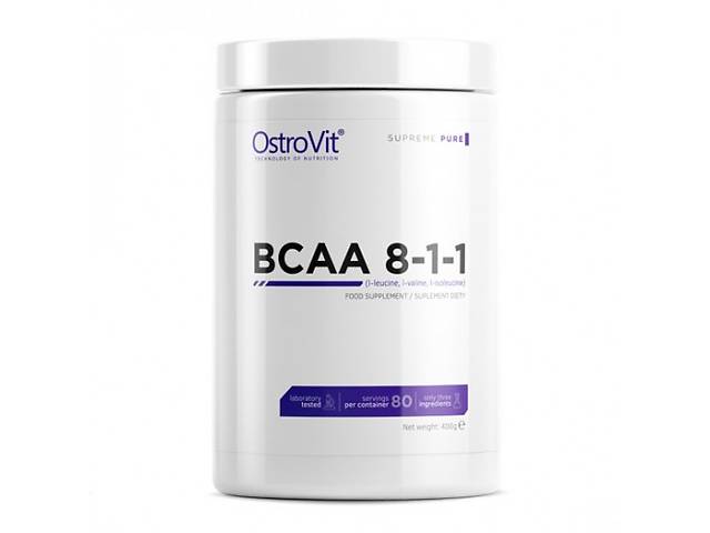 Комплекс аминокислот OstroVit BCAA 8:1:1 400 g Pure