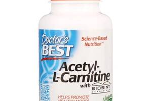 Комплекс Ацетил/Карнитин Doctor's Best Acetyl-L-Carnitine with Biosint Carnitines 500 mg 60 Caps DRB-00105