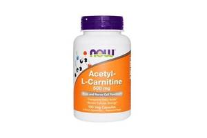 Комплекс Ацетил/Карнитин NOW Foods Acetyl-L-Carnitine 500 mg 100 Veg Caps