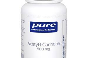 Комплекс Ацетил/Карнитин Pure Encapsulations Acetyl-L-Carnitine 500 mg 60 Caps PE-00007