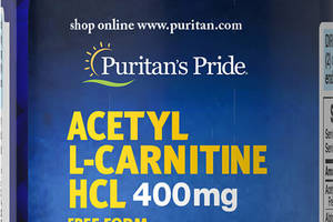 Комплекс Ацетил/Карнитин Puritan's Pride Acetyl L-Carnitine 400 mg with Alpha Lipoic Acid 200 mg 60 Caps