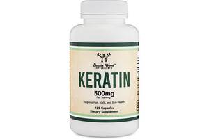 Комплекс для кожи волос ногтей Double Wood Supplements Keratin 500 mg (2 caps per serving) 120 Caps