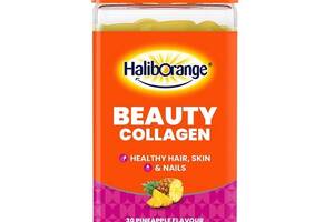 Комплекс для кожи волос ногтей Haliborange Adult Beauty Collagen 30 Gummies Pineapple