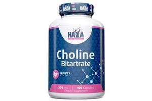 Комплекс для кожи, волос, ногтей Haya Labs Choline Bitartrate 500 mg 100 Caps