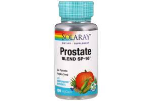 Комплекс Для Поддержки Функции Простаты, Prostate Blend SP-16, Solaray, 100 Капсул