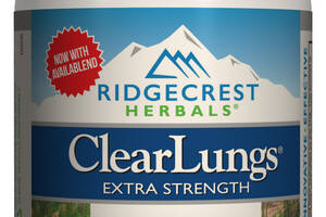 Комплекс для Поддержки Легких Экстра Сила Clear Lungs RidgeCrest Herbals 60 гелевых капсул