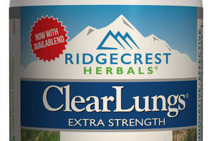 Комплекс для Поддержки Легких Экстра Сила Clear Lungs RidgeCrest Herbals 120 гелевых капсул