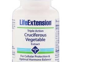 Комплекс для профилактика гормонального баланса Life Extension Triple Action Cruciferous Vegetable Extract 60 Veg Cap...