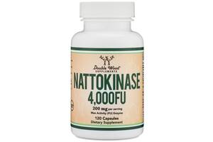 Комплекс для профилактики давления и кровообращения Double Wood Supplements Nattokinase 4000 FU 200 mg 120 Caps