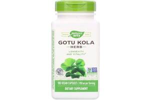 Комплекс для профилактики давления и кровообращения Nature's Way Gotu Kola Herb 475 mg 180 Veg Caps NWY-14008