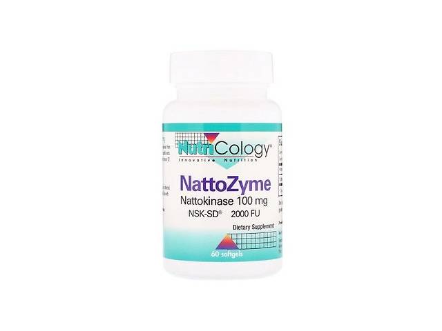 Комплекс для профилактики давления и кровообращения Nutricology NattoZyme Nattokinase 100 mg 60 Softgels