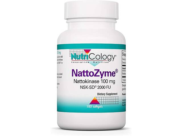 Комплекс для профилактики давления и кровообращения Nutricology NattoZyme Nattokinase 100 mg 180 Caps ARG-55380