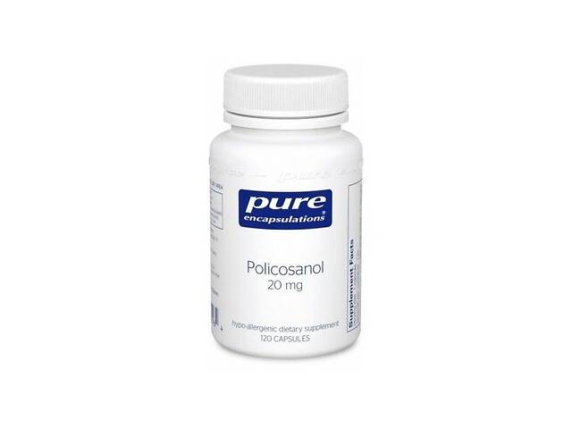 Комплекс для профилактики давления и кровообращения Pure Encapsulations Policosanol 20 mg 120 Caps PE-00516