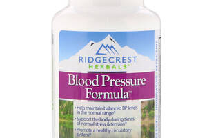 Комплекс для профилактики давления и кровообращения RidgeCrest Herbals Blood Pressure Formula 120 Veg Caps RCH549