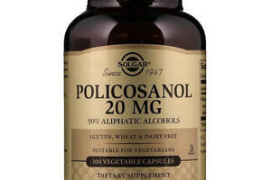 Комплекс для профилактики давления и кровообращения Solgar Policosanol 20 mg 100 Veg Caps