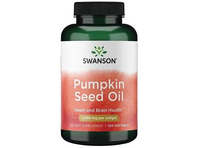 Комплекс для профилактики давления и кровообращения Swanson Pumpkin seed oil 1000 mg 100 Caps