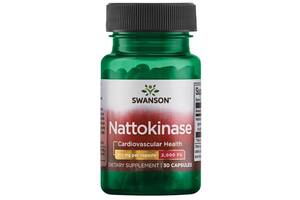 Комплекс для профилактики давления и кровообращения Swanson Nattokinase 2000 Fibrinolytic Units 100 mg 30 Caps