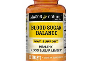 Комплекс для профилактики диабета Mason Natural Blood Sugar Balance 30 Tabs