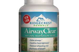 Комплекс для профилактики дыхательной системы RidgeCrest Herbals AirwayClear 60 Veg Caps RCH120