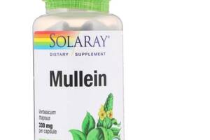 Комплекс для профилактики дыхательной системы Solaray Mullein 330 mg 100 Veg Caps SOR-01390