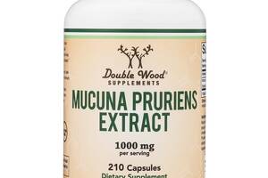 Комплекс для профилактики нервной системы Double Wood Supplements Mucuna Pruriens Extract 1000 mg (2 caps per serving...