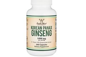 Комплекс для профилактики нервной системы Double Wood Supplements Korean Panax Ginseng 1000 mg (2 caps per serving)...